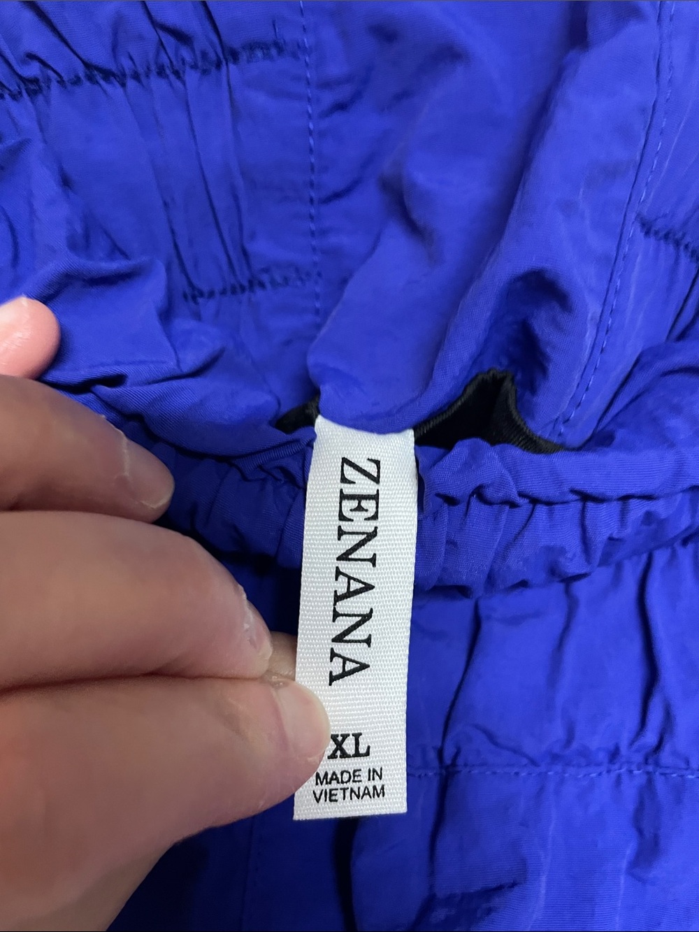 Zenana size XL Royal Blue Color Athletic Shorts Relaxed Fit with Built-in Panty - Picture 2 of 7